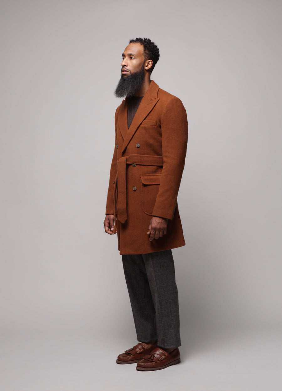 Satin overcoat top