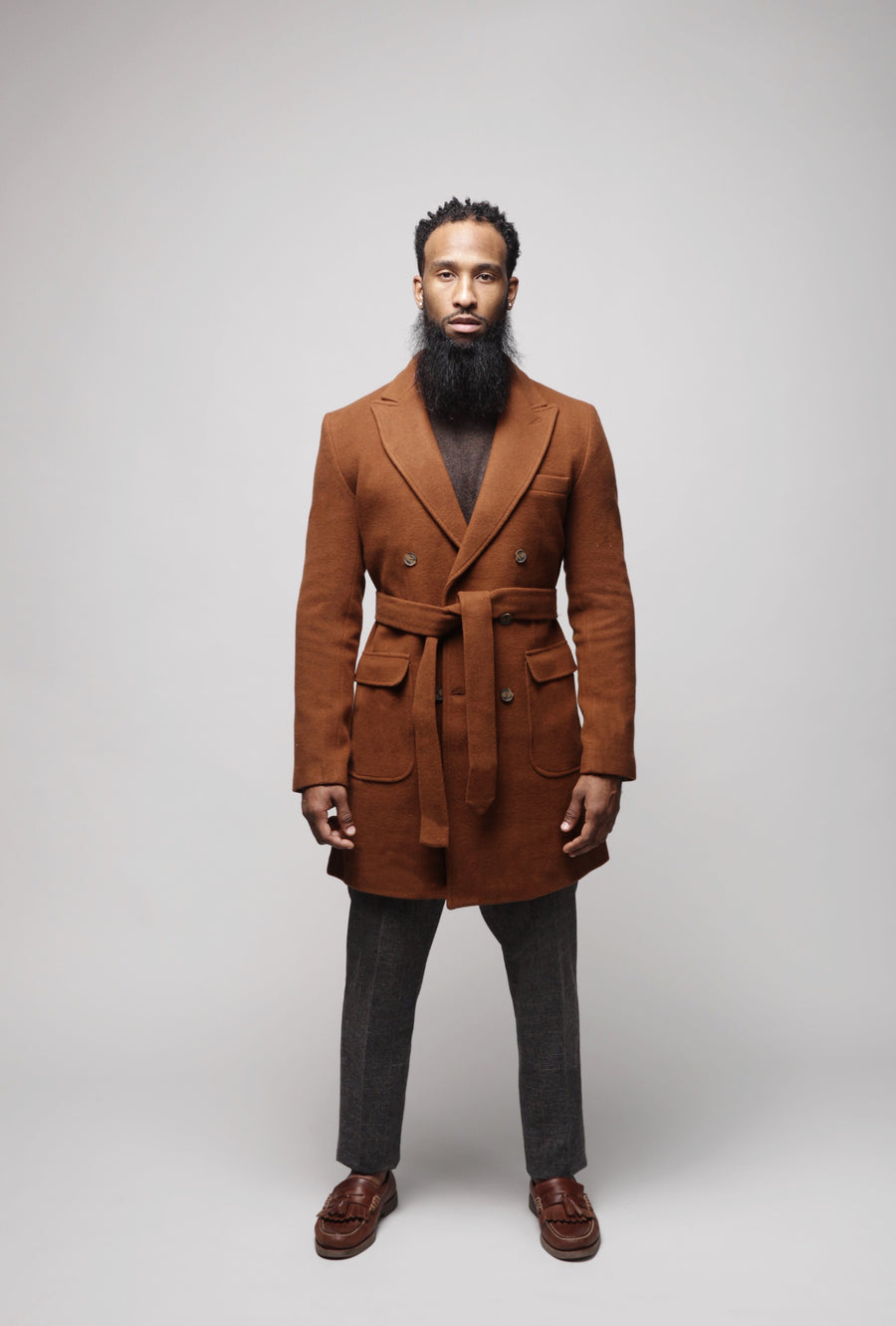 Skinny fit overcoat sales
