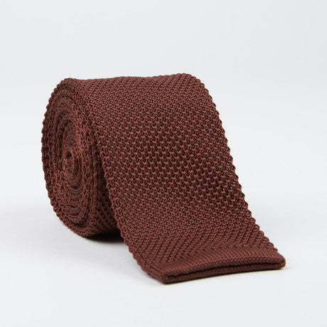 Knit Tie (chocolate)