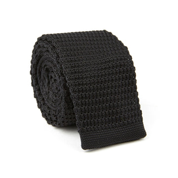 Knit Tie (midnight black)