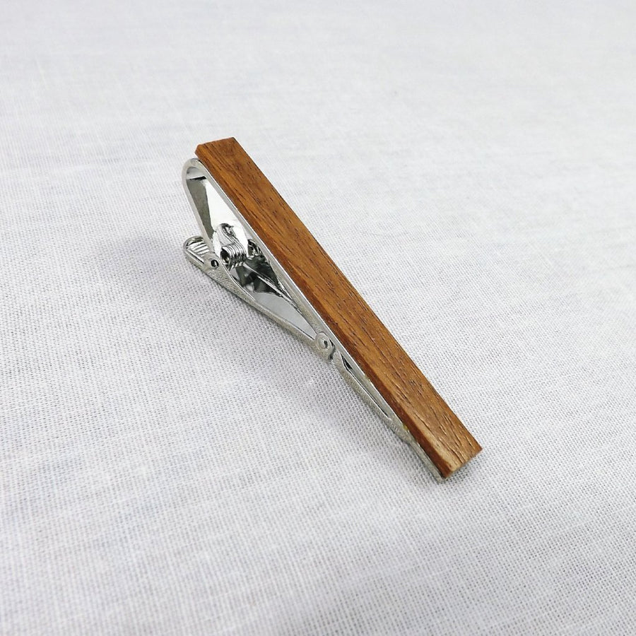 Wooden Tie Clip, Cinnamon (2
