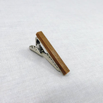Wooden Tie Clip, Nutmeg (1.5