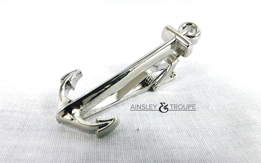 Anchor Tie Clip (silver)