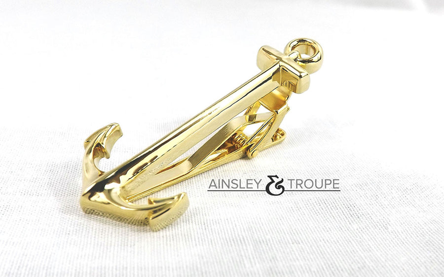 Anchor Tie Clip (gold)