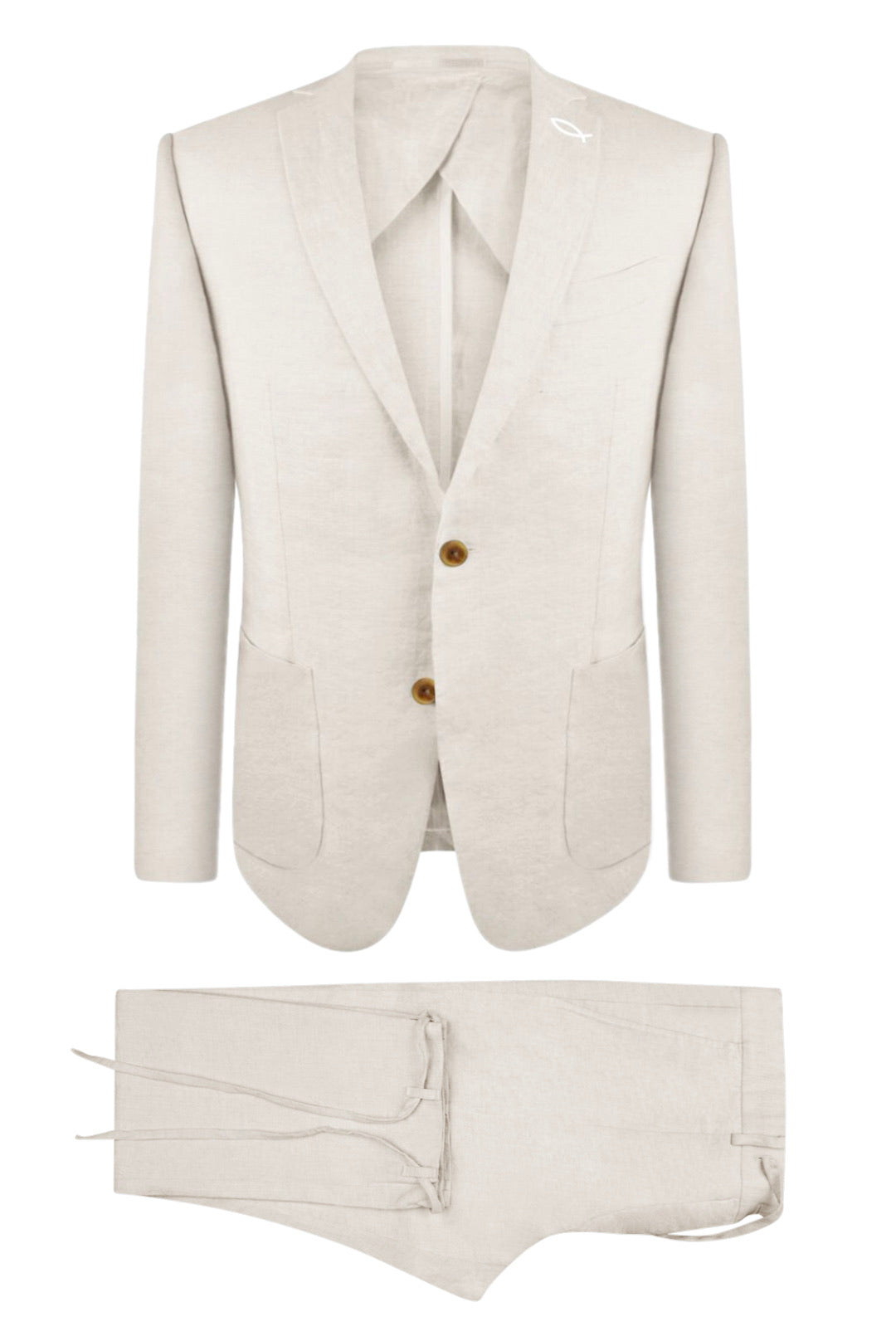 Sand Linen Suit Jacket – Ainsley Troupe, LLC - Main Image