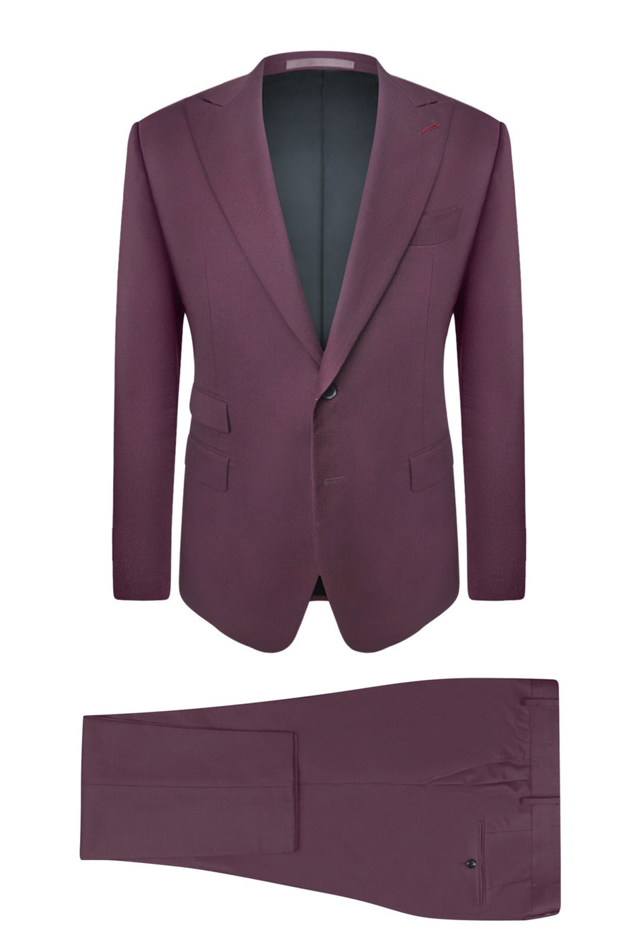 Burgundy Slim Fit Suit Jacket