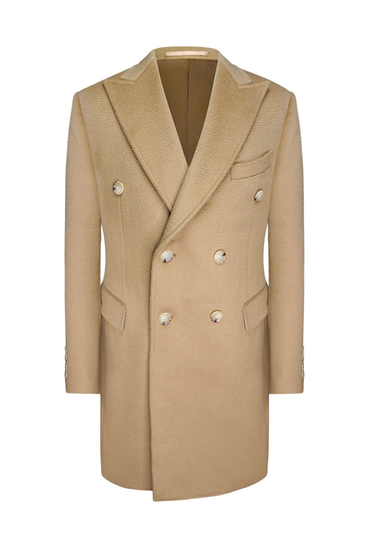 Cashmere Double Breasted Overcoat (camel)