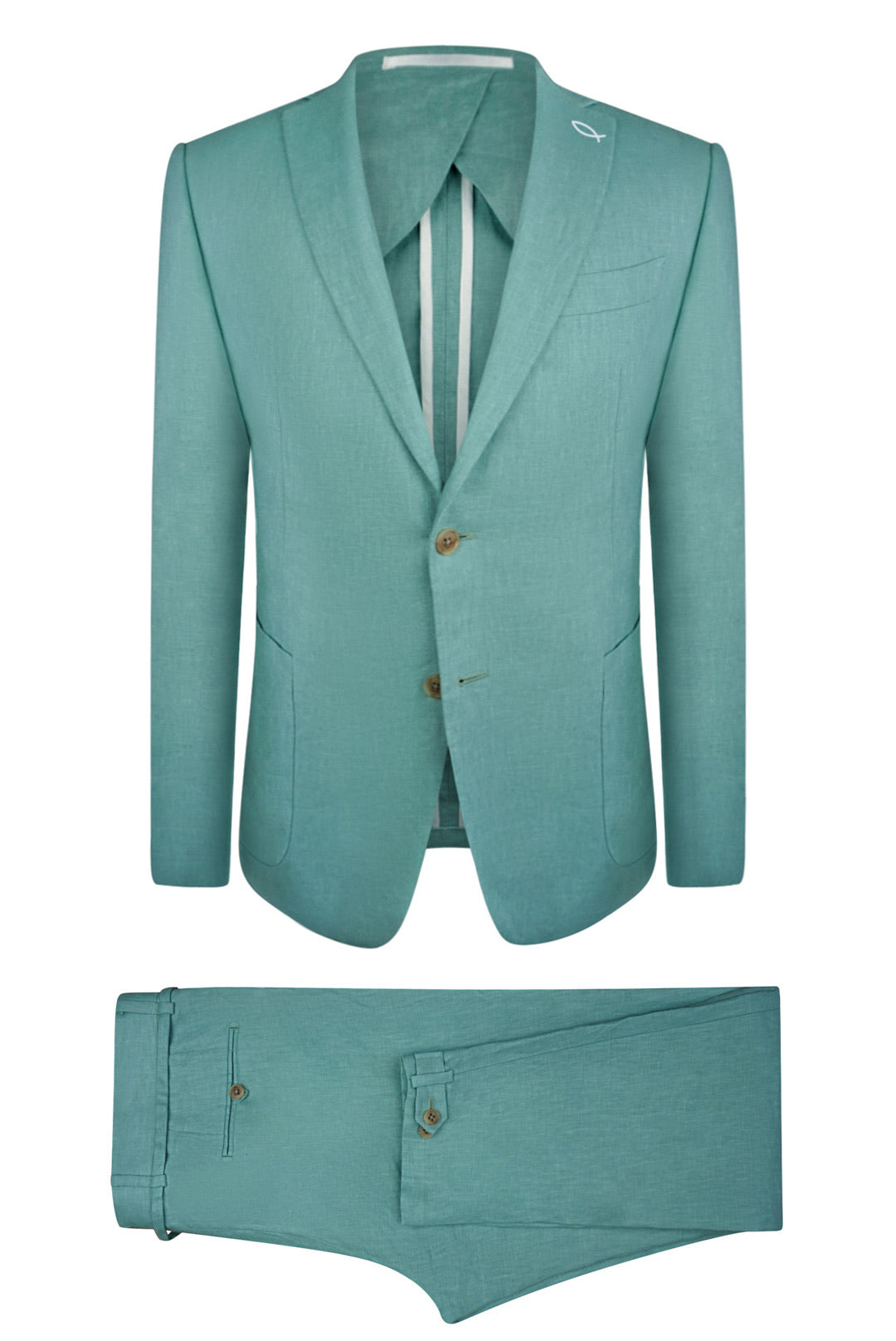 Seafoam Linen Suit Jacket Ainsley & Troupe, LLC Seafoam Linen Suit Jacket Ainsley & Troupe, LLC